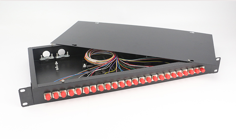 12口机架式光纤终端盒电信级满配FC/SC/ST 芯数可选 光纤线盒光缆熔接盒光纤配线架机柜专用 