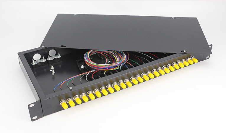 12口机架式光纤终端盒电信级满配FC/SC/ST 芯数可选 光纤线盒光缆熔接盒光纤配线架机柜专用 