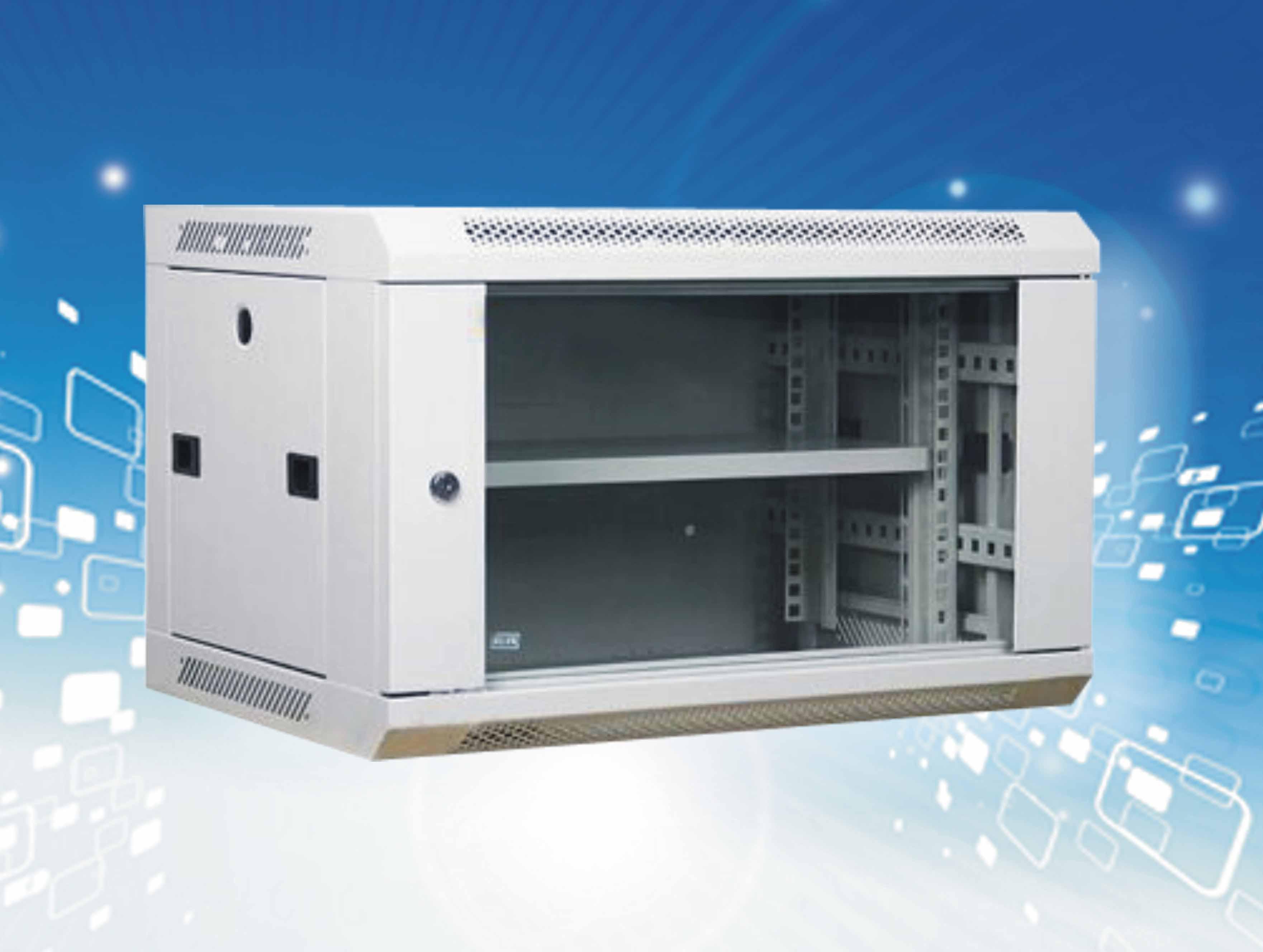 机柜6U9U12U壁挂落地机柜网络弱电功放机箱宽带交换机监控设备柜 